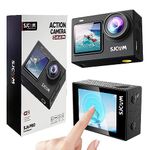 SJCAM SJ6 PRO Dual Screen Action Camera | 4K60fps/24MP | 6axis gyro | 165° Ultra Wide | 9:16 Vertical Screen | 8X Zoom | Time-Lapse, Slow Video, Car Mode, Interval Shooting | Black