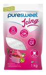 Puresweet® Icing, 100% Natural Zero Calorie Icing Sugar Alternative 1kg, No Bitter Aftertaste, Diabetic Friendly, Tooth Friendly, Vegan, Non GMO (Recyclable Pouch)