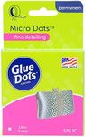 Glue Dots, Micro Dots, Double-Sided, Permanent, 1/8", 325 Dots, Diamond Painting Pen Glue, DIY Craft Glue Tape, Sticky Adhesive Glue Points, Liquid Hot Glue Alternative, Clear