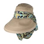 Zorbes Women's Cotton Foldable Cap (ab_Khaki_Free Size)