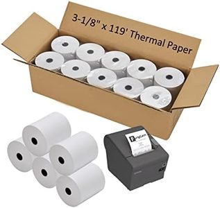 FungLam Thermal Paper 3 1/8 x 119 ft Receipt Paper Rolls Cash Register Pos Credit Card Paper (10 Rolls)