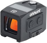 ohhunt FB O4 Red Dot Sight Shake Awake Red Dot Multi-Reticle System Solar Panel with Adapter Plates