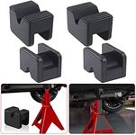 Samman 4 Pack Jack Rubber Pad Adapter,Jack Stand Pad Load 2-3 Ton Hi Lift Steel Car Jack Stand-Jack Pad Universal Slotted Frame Rubber,Frame Rail Protector Pinch Weld Protector- 4 Pack