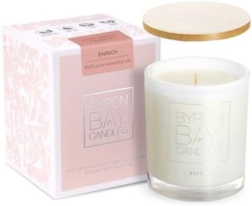 Byron Bay Candles Enrich 50 Hour Large Soy Scented Candle Gift Set with Lavender Grapefruit Patchouli Essential Oils Hand Poured Eco-Friendly, Jar Natural Aromatherapy Relaxation Soy Candle for Women