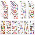 Fantasyon 20 Sheets Unicorn Theme Stickers Unicorn 3D Puffy Stickers DIY Cartoon Unicorn Stickers for Reward Prizes Party Favors Supplies