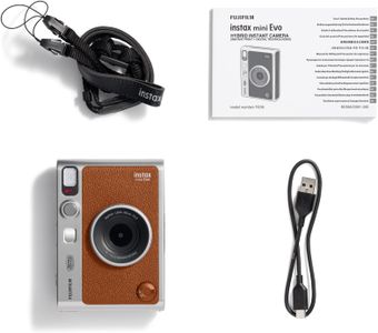 Instax Mini EVO Hybrid Instant Camera – Brown
