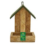 Nature Forever Hut Wooden Feeder, Brown