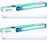 wipro Garnet 10W LED Batten for Living Room & Bedroom|Bright & Energy Efficient Tubelight for Home & Office|Cool Day Light (6500K) with 1000 lm|Tubelight for Dressing Table & Mirror|2Feet, Pack of 2