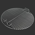 INDIAN DECOR. 313399 Round Cooking Rack for BBQ, Nonstick Stainless Steel Grilling BBQ Mesh Round Cook Grill Grid Grate for Home Outdoors Picnic - Chrome