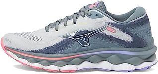 Mizuno Women's Wave Sky 7 Running Shoe, Pearl Blue-white, 9