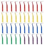 KLEBREIS 40Pcs Interdental Brush Dental Brushes Dental Floss, L-shape Toothbrush Toothpick for Braces Gum Cleaning, Angled Micro Dental Cleaner for Cleaning Tooth