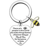 JETTOP Leaving Gifts for Colleagues Women Thank You Gifts for Women Men Nurse Teacher Keyring There Are People In This World Who Make Things Better