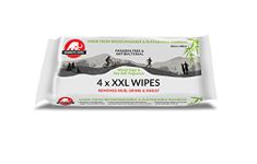 Mammoth Wipes XXL | Sports Wipes | Pet Safe Wipes | Biodegradable Wipes| Festival Wipes | Bamboo Wipes| 60 cm x 80 cm per Wipe | 4 Wipes per Pack