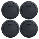 Pyrex 7201-PC 4 Cup Round Storage Cover for Glass Bowls (4, Black)