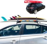 Universal Kayak Surf Rack for Cars | Paddle Board Soft Rack for Surf Kayak and Paddleboards with Scratch Resistant Buckles (71 CM)