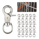 30PCS Trigger Snap Hooks, Swivel Clasp Heavy Duty Trigger Swivel Snap Hooks Keychain Clasp