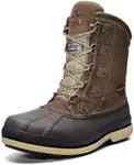 NORTIV 8 Men's Insulated Waterproof Work Winter Snow Boots 170390 M KHAKI/BROWN Size 7.5