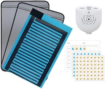 TNEQIU Bedwetting Alarm Pad for Boys and Girls, USB Rechargeable, Pee Alarm with Music Optional and Volume Control, Potty Training Urinary Mat for Children,Black