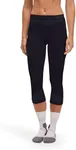 Falke Women's Warm 3/4 Tights Base Layer Bottom, Thermal Underwear, Mild to Cold Weather, Breathable Quick Dry, Nylon, Black (Black 3000), XL, 1 Pair