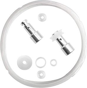 Silicone Sealing Ring Clear + Pressure Cookers Gasket + Universal Replacement Floater and Sealer for 5/6 Quart Models