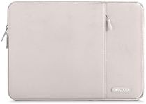 MOSISO Laptop Sleeve Bag Compatible with Laptop 13 inch, Polyester Vertical Case with Pocket, Stone Gray