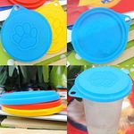 V-VAPE 4 x Pet Dog Cat Food Storage Can Tin Cover Lid Top Cap Reusable