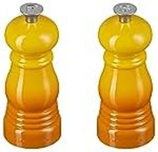 Le Creuset Set de Moulins à Sel et Poivre, Mécanisme en Céramique, Nectar, 44900116720000
