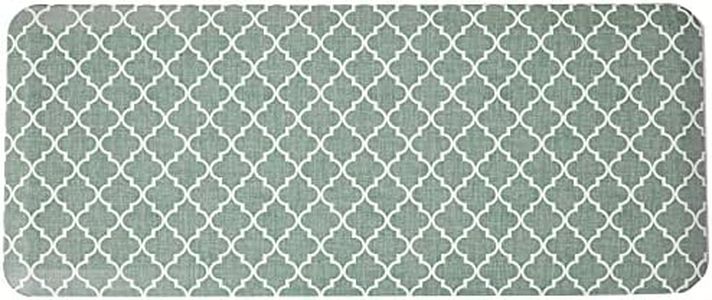 NewLife by GelPro Designer Comfort Mat, 20" x 48", Lattice Mineral Grey