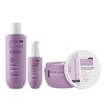 Bare Anatomy Ultra Smoothing Shampoo + Hair Mask + Serum Kit | Carbohydrate Complex & Niacinamide | Dry & Frizzy Hair | Paraben & Sulphate Free | Women & Men | 250ml + 250g + 50ml