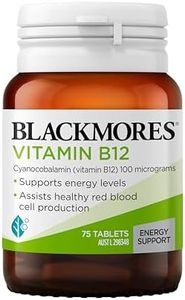 Blackmores Vitamin B12 | Supports Energy Levels & Assists in Healthy Red Blood Cells Production | 75 Tablets