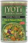 Jyoti Matar Paneer, 12 cans of 15 oz each, All Natural, Product of USA, Gluten Free, Vegetarian, BPA Free, Halal