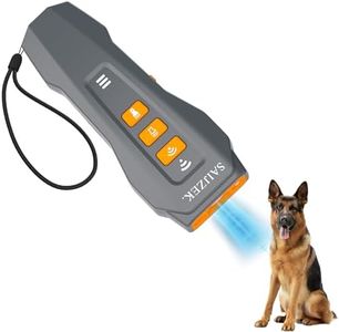 Ultrasonic Dog Trainer G2 | 3-in-1 Bark Deterrent | Anti Barking Training Device ，Dog Silencer | Barks No More Devices | Stop Control Dogs Bad Behavior | Stopper Corrector Clicker Repellent - New Gray