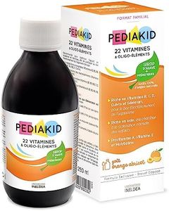 PEDIAKID-Complément Alimentaire Naturel Pediakid 22 Vitamines et Oligo-Éléments -Formule Exclusive au Sirop d'Agave -Optimise les Apports en Vitamines et Minéraux-Goût Orange Abricot