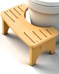 Toilet Stool Squat 6.5 Inch Poop Stool - Ergonomic Squatting Position, Non-Slip & Portable Bathroom Stool, Easy to Use Pooping Stool, Improve Potty Posture and Comfort