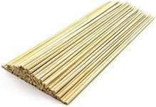 1ABOVE 150 Pieces Natural Wooden Skewers for BBQ，Appetizer, Cocktail, Kabob,Fruit and Chocolate Fountain SIZE-250 MM(10INCH) (1)