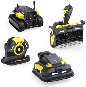 YARBO Robot Lawn Mower Pro, Blower and Snow Blower with Modular Design for Large Yard up to 6 Acres, APP Control Robotic Lawnmower with 0.8"-4.0" Cutting Height, AI Vision & RTK for Navigation