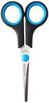 Westcott 5 inch Easy Grip Left Handed Soft Grip Scissor - Black/Blue - black-blue