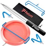 Palum Disc Golf Retriever Pole 16 ft - Telescopic Discs Retriever with Durable Stainless Steel Frame and Carry Bag - Extendable Accessories Grabber to Retrieve Discs in Water, Trees, Bushes