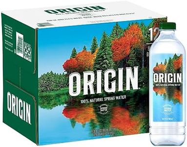 ORIGIN, 100% Natural Spring Water, 900 mL, Recycled Plastic Bottle, 30.4 Fl Oz (Pack of 12)