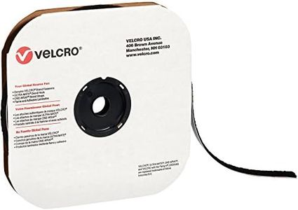 VELCRO Brand Tape (190911) Self-Adhesive Individual Strips, Loop, 3/4" x 75', Black (1 Per Case) for Home & Office