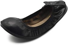 Ollio Women's Shoes Comforts Ballet Flats BN17 (8 B(M) US, Black)