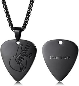 MeMeDIY Collana Personalizzata Rock And Roll da Uomo Personalizza Collane Musicali per Uomo Donna Gioielli in Acciaio Inossidabile