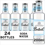 Britvic Refreshing Soda Water - Carbonated Drink - Pack of 24 x 200ml