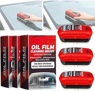 Clear Vision Windshield Cleaner Clearvision Glass Cleaner Clear Vision Glass Cleaner Automotive Oil Film Cleaning Brush for Car Windows Windshield Oil Film Remover Oil Film Remover for Car Window