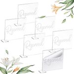 6 Pcs Acrylic Reserved Table Signs 