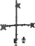 VIVO Triple LCD Monitor Desk Mount Stand Heavy Duty and Fully Adjustable | 3 Screens Up to 30 Inches (Stand-V003T)