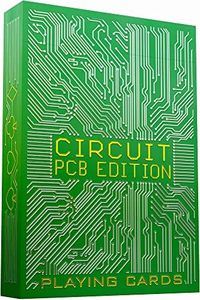 Circuit PCB Edition Playing Cards with Free Card Game eBook, Creative Deck of Cards, Premium Card Deck, Cool Poker Cards, Unique Bright Colors for Kids & Adults, Computer Themed, Black Playing Cards