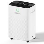 HOGARLABS 80 Pints Dehumidifier for Basement Home, Smart Silent Dehumidifier with Drain Hose, 1.32 Gal Water Tank, Intelligent Humidity Control, 24H Timer, for Large Room Bathroom Bedroom