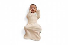 Love To Dream™ Swaddle UP™, Newborn 2.2–3.8 kg – Oatmeal | Snug Fit, Supports Healthy Sleep Routine | 1.0 Tog Ideal for Spring & Summer (20–24°C) | Machine Washable Cotton & Double Zip