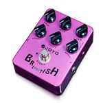 JOYO Overdrive British Rock Amp Simulator Pedal Brit-Rock Era Bluesbreaker Overload for Electric Guitar Effect - Bypass (British Sound JF-16)